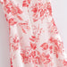 Color-Pastoral off Shoulder Short Sleeve Dress Women Sexy Slim Print Ruffled Maxi Dress-Fancey Boutique