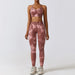 Color-Camouflage Printing Seamless Yoga Suit Quick Drying High Waist Running Fitness Tight Sports Suit-Fancey Boutique