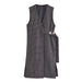 Color-Black-Fall Women Clothing Slim Fit Slimming Classic Mid Length Vest-Fancey Boutique
