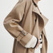 Color-Early Autumn Women Clothing Office Retro Classic Mid Length Trench Coat-Fancey Boutique