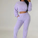 Color-Women Clothing Autumn Winter Casual Sweater Suit Solid Color Two Piece Set-Fancey Boutique