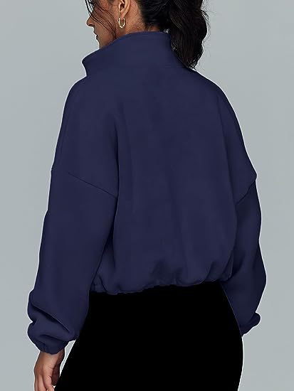 Color-Women Clothing Polar Fleece Sports Jacket Velvet Stand Collar Zipper Jacket-Fancey Boutique