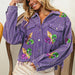Color-Autumn Winter Corduroy Sequined Jacket Coat Tassel Baseball Top Women Clothing-Fancey Boutique