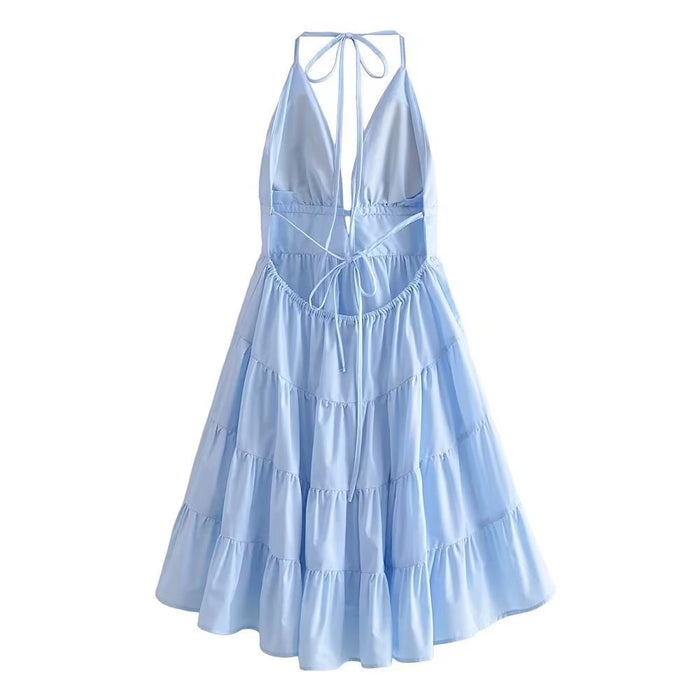 Color-Women Light Blue Strap Dress Cup-Fancey Boutique