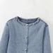 Color-Women Clothing French Decorated Row Button Denim Jacket Coat-Fancey Boutique