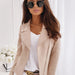 Color-Apricot-Women Solid Color Career Top Jacket-Fancey Boutique