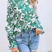 Color-Women New Spring and Autumn Elegant Casual Shirt Printed Long Sleeve Shirt-Fancey Boutique