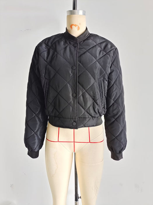 Color-Early Autumn Women Clothing Minority Short Cotton Jacket Bomber Jacket Jacket-Fancey Boutique