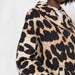 Color-Fall Sexy V neck Leopard Print Long Sleeve Women Clothing Windbreak-Fancey Boutique