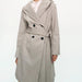 Color-Women Clothing Belt Hooded Casual Long Sleeve Overcoat Jacket-Fancey Boutique