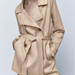 Color-Autumn Women Clothing Street Suede Texture Trench Coat-Fancey Boutique