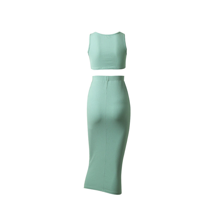 Color-Spring Summer Skirt Two-piece Women Clothing Supply Sexy Tight Dress-Fancey Boutique