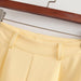 Color-Spring Summer V neck Short Sleeve Printed Lace up Waist ShortSets for Women-Fancey Boutique