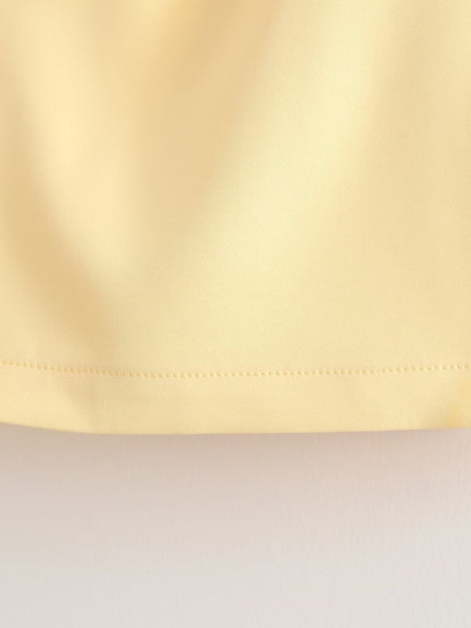 Color-Spring Summer V neck Short Sleeve Printed Lace up Waist ShortSets for Women-Fancey Boutique