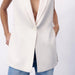 Color-Autumn Solid Color Tied Decorative Split Single Button Vest Blazer Vest-Fancey Boutique