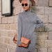 Color-Women Clothing Autumn Winter Half Turtleneck Solid Color Woolen Dresses-Fancey Boutique