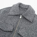 Color-Women Autumn Winter Polo Collar Pocket Casual Zipper Soft Tweed Jacket Coat-Fancey Boutique