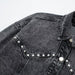 Color-Fall Women Clothing Rivet Ornament Denim Jacket Coat Mini Skirt-Fancey Boutique