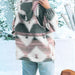 Color-Western North America Aztec Woolen Baggy Coat Autumn Winter Ethnic Hooded Coat Women-Fancey Boutique