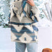 Color-Western North America Aztec Woolen Baggy Coat Autumn Winter Ethnic Hooded Coat Women-Fancey Boutique