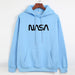 Color-Autumn Winter Coat Women NASA Print Hooded Fleece Lined Sweater Women Autumn Korean Loose-Fancey Boutique