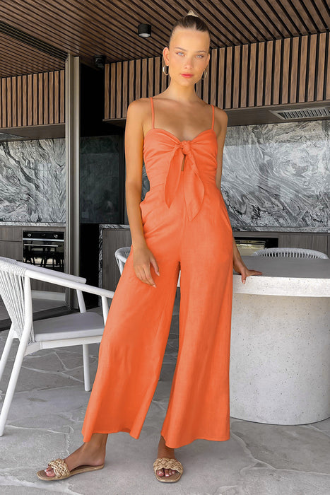 Color-Summer Chic Sexy Sling Slim Fit Bodysuit Women Casual Wide Leg Pants-Fancey Boutique