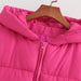 Color-Autumn Women Clothing Urban Casual Short Hooded Cotton Coat Jacket Women-Fancey Boutique
