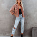 Color-Winter Street Hipster Denim Collared Loose Washed Worn Women Jacket-Fancey Boutique