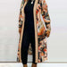 Color-Women Autumn Long Sleeve Printed Cardigan Shawl-Fancey Boutique