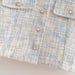 Color-Women Clothing French Classic Button Pocket Decoration Short Top Set-Fancey Boutique