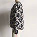 Color-Autumn Winter Collarless Animal Print Loose Cotton Coat Jacket Coat Women-Fancey Boutique