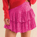 Color-Sexy Sequin Skirt Women Autumn Sexy Skirt Solid Color Pleated Skirt-Fancey Boutique