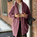 Color-Cardigan Women Clothes Plush Casual Long Buckle Free Solid Color Loose Lapels Coat Women-Fancey Boutique