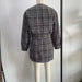 Color-Lace up Waist Tight Tweed Coat Two Piece Suit Women Autumn Slim Fit Skirt-Fancey Boutique