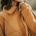 Color-Autumn Winter Women Sweater Solid Color Sanding Big Pocket Loose Lapels Pullover-Fancey Boutique