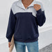 Color-Autumn Women Wear Color Matching Long Sleeve Sweater-Fancey Boutique