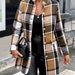 Color-Autumn Winter New Plaid Woolen Coat-Fancey Boutique