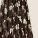 Color-Vintage Floral Pleated Skirt Women Autumn Winter Casual Dress Long Bottoming Large Swing Skirt-Fancey Boutique