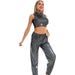 Color-Hip Hop Trousers Women Shiny Breathable Elastic Waist Casual Pants Women-Fancey Boutique