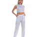 Color-Hip Hop Trousers Women Shiny Breathable Elastic Waist Casual Pants Women-Fancey Boutique