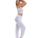 Color-Hip Hop Trousers Women Shiny Breathable Elastic Waist Casual Pants Women-Fancey Boutique