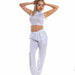 Color-Hip Hop Trousers Women Shiny Breathable Elastic Waist Casual Pants Women-Fancey Boutique