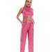 Color-Hip Hop Trousers Women Shiny Breathable Elastic Waist Casual Pants Women-Fancey Boutique