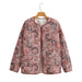 Color-Fall Women Street Tops Pattern Print Cotton Padded Jacket Coat-Fancey Boutique