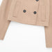 Color-Autumn Women Clothing Double Breasted Woolen Khaki Short Overcoat Jacket-Fancey Boutique