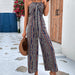 Color-Summer Women Clothing Spaghetti Strap Floral Print Jumpsuit-Fancey Boutique