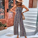 Color-Summer Women Clothing Spaghetti Strap Floral Print Jumpsuit-Fancey Boutique