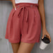 Color-Summer Women Clothing High Waist Solid Color Shorts Women-Fancey Boutique