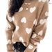 Color-Sweater Women Pullover Love Sweater-Fancey Boutique