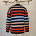 Color-Autumn Contrast Color Striped Sweater Round Neck Office Loose Fitting Long Sleeve Sweater-Fancey Boutique